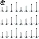 10Pcs/50Pcs G23 Titanium Labret Barbell Parts for Lip Piercing Earring Stud Inte