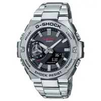 在飛比找momo購物網優惠-【CASIO 卡西歐】G-SHOCK 雙顯錶 男錶 不鏽鋼錶