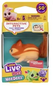 Little Live Pets NeeDees Nibblee Chipmunk Interactive Pet Sounds New Unopened