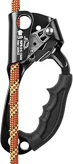 Hooyi SRT Climbing Hand Ascender Aviation Light Alloy Mountaineering Rock Ergonomic Rappelling Gear Equipment Left Right Handled Ascender Arborist Tree Climber Rigging