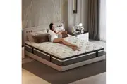 Royal Sleep King Single Mattress 30cm Euro Top Pocket Spring Foam Plush Firm