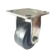 4" x 2" Heavy Duty Stainless Steel "Phenolic wheel" Caster - Rigid
