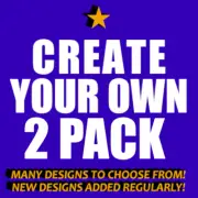 Two 2 Pack of Pin-back Badge Buttons. 1.25 inch CHOOSE ANY FROM OUR LISTINGS