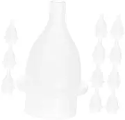 Vaguelly Baby Tips 12pcs Silicone Replacement Tips for Nasal Suction with Parent-controlled Suction for Relieving Nasal Congestion in Newborns Toddlers