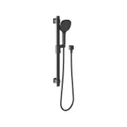 Phoenix WELS 3 Star 8.5L/min Black Matte Reva Square Rail Shower