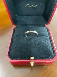 在飛比找Yahoo!奇摩拍賣優惠-Cartier 1895玫瑰金訂婚、結婚鑽石戒指