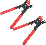 TEHAUX 2Pcs Manual Glass Tile Cutter Pliers Ergonomic Heavy Duty Pliers for Mosaic and Tile Cutting Durable Coated Handle for Home DIY Projects