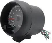 GPVPGHGRJ Universal 3.75" Tachometer RPM Gauge with Red Shift Light for Gasoline Car 0-8000 RPM 4 6 8 Cylinders Speedometer