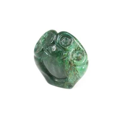 Shona Stone Verdite Owl Figure Carving Zimbabwe Africa Mzimba