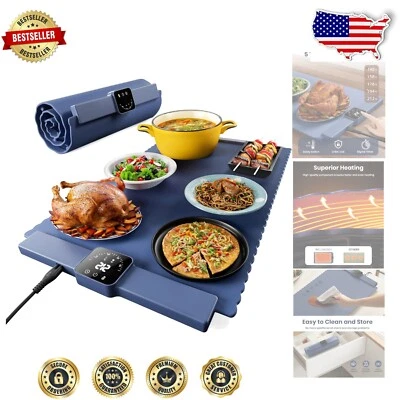 Food Warming Mat with Auto Shut-Off for Safety – Keep Food Warm Effortlessly