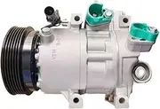 GHFA VS18M Auto AC Compressor Compatible with Hyundai Santa Fe Sonata Veracruz Azera, A/C Cooling Pump Replacement Fits 977013K720 977012B200 977013K125 977012B250 - Direct Fit OEM Part