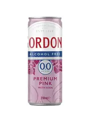 Gordon's Alcohol Free 0.0 Pink Gin & Soda 250mL