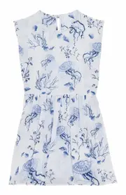 Vilebrequin Kids' Medusa and Shells Dress in Blanc at Nordstrom, Size 6
