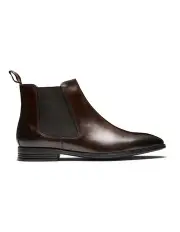 [Aquila] Cody Leather Chelsea Boots in Brown