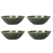 Mikasa Jardin 4 Piece Stoneware Pasta Bowl Set 20cm Green - Robins Kitchen