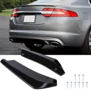Glossy Black Rear Diffuser Bumper Lip Splitter Canard For Jaguar XE XJ XF F-Pace