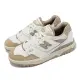 New Balance 休閒鞋 550 白 奶茶 男鞋 麂皮 皮革 復古 低筒 NB 紐巴倫 BB550NEC-D