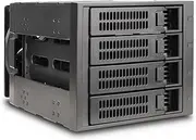 Rosewill 3 x 5.25-Inch to 4 x 3.5-Inch Hot-swap SATAIII/SAS Hard Disk Drive Cage - Black (RSV-SATA-Cage-34)