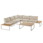 Rosa 5 Seater Outdoor Corner Sofa Lounge with Coffee Table