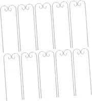 CAXUSD 20pcs Metal Shepherd Hooks Garden Markers Stake for Outdoor Plant Labels and Decorations Easy Installation Stylish Design Durable Outdoor Lawn Ornament Hanger