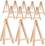 Ciieeo 12 Pcs Wooden Mini Easel Creative Tripod Display Stand for Art Photos Decor Space Saving Wood Display Easels for Home Cafe Use