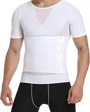 Waist Trainer Shirts for Men's, Workout Compression Shirts Underwear - Belly Slimming Shapewear Tops Undershirts