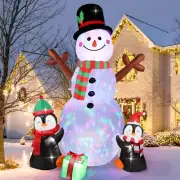6Ft Christmas Inflatables Decorations Outdoor, Inflatable Snowman Penguin