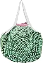 Grocery Mesh Bags | Reusable Cotton String Shopping Bags,Long Handle Large Capacity Shoulder Tote Stretchable Produce Organizer for Vegetable Girls Women
