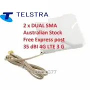 35dBi 4G LTE ANTENNA for Telstra Gateway Modem Router 2 x SMA connectors