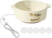 Heated Water Bowl for Dogs - Ceramic Water Bowl for Dogs, Cats, Rabbits, Birds, Chickens, Dogs Ceramic Drinking Bowl Water Fountains Water Fountains Constant Temperature Automatic Water