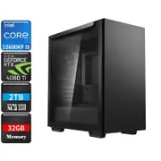 Intel Core i5 12600KF RTX 4060 Ti Black Minimalism Gaming PC, 32GB RAM/2TB SSD [12600KF-RTX4060TI-32G2S-MC110BK-NO]