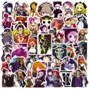 Mix 10/50 PCs Overlord Albedo Anime Luggage Laptop Notebook Sticker-No Duplicate