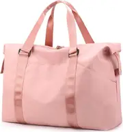 Sports Gym Bag with Wet Pocket and Shoes CompartmentTravel Duffel Bag,Pink
