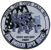 POLICE SWAT SERT SRT ERT SUPER HEROES 5" EMBROIDERED PATCH