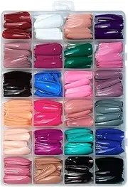 Generic Gel Nail Tips 576Pcs/Box Delicate Nail Art Tool Matte Press On Nails D