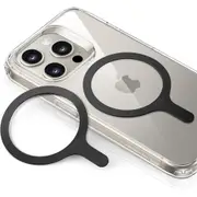2 Pack MagSafe Magnetic Ring 360, Compatible with MagSafe Sticker, Universal Magnetic Conversion Kit for iPhone 15/14/13/12/11/X Series, Galaxy S23/S22/S21/20 and More, MagSafe Accessories, Black