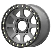14x7 KMC Powersports KS234 ADDICT 2 BEADLOCK Satin Gray Wheel 4x137 (38mm)