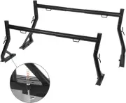 Non-Drilling Truck Rack, Heavy Duty Steel Extendable Bed Ladder Black