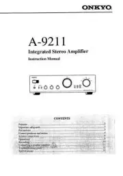 Onkyo A-9211 Amplifier Owners Manual