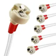 6pcs Mini Bi-Pin Socket Holder for Light Bulbs with Base GU5.3, G4, MR11, MR16