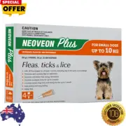 Neoveon Plus Flea Tick And Lice Control For Dogs Up To 10kg 4 Doses