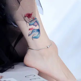 紅髮美人魚 RC-076p【WAWA TATTOO】男女防水DIY紋身貼紙刺青貼紙