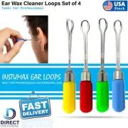 Medical Ear Wax Cleaner Loops Set Of 4-PCS 6cm Colorful Handle INSTUMAX®