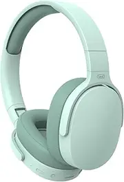 Trevi DJ 12E45 BT DJ Headphones Hi-Fi Bluetooth with MP3 Player from Micro SD Card, Aux-in, Direct Button for Phone Calls, Built-in Microphone, Rechargeable Battery with Type-C (Green)