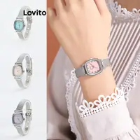 在飛比找蝦皮商城優惠-Lovito 女士休閒純水鑽石英手錶 L72AD099