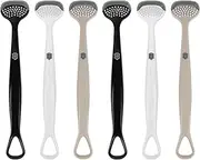 Adorila 6 Pack Tongue Brush and Scraper, Tongue Cleaner for Adults, Tongue Scraper Cleaner for Oral Hygiene and Fresh Breath