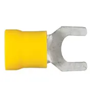 Curt 59631 Pack of 100 Yellow 12-10 Wire Gauge #10 Stud Size Spade Terminals