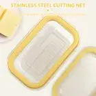 Easy Clean Butter Cutter 2 In 1 Plastic With Lid For Fridge Airtight Keep Fresh