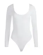 Alice and Olivia Rhys Ballet Scoop Neck Bodysuit