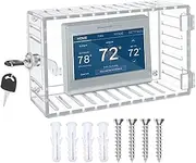 Sir Mostat Lock Box - Thermometer Guard, Transparent Thermometer Cover | Large Temperature Gauge Case with Combination Lock, Wall Mounted Heat Indicator Guard and Thermostat for Wall AC